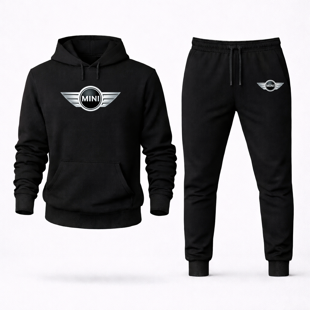 Men's Mini Cooper Car Hoodie Joggers Set