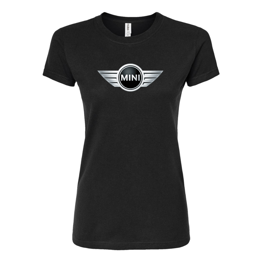 Women’s Mini Cooper Car Round Neck T-Shirt