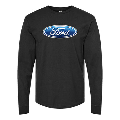 Youth Kids Ford Car Long Sleeve T-Shirt