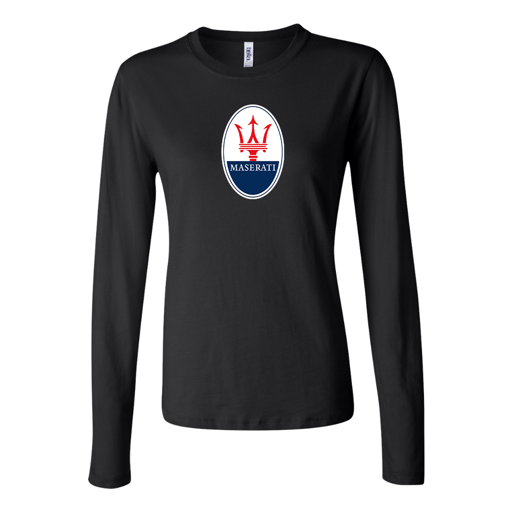 Women's Maserati Car Long Sleeve T-Shirt