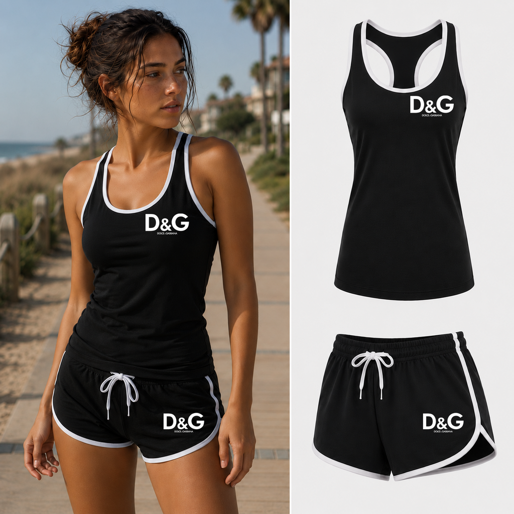 Women’s Dolce and Gabbana Tanktop and Shorts Set