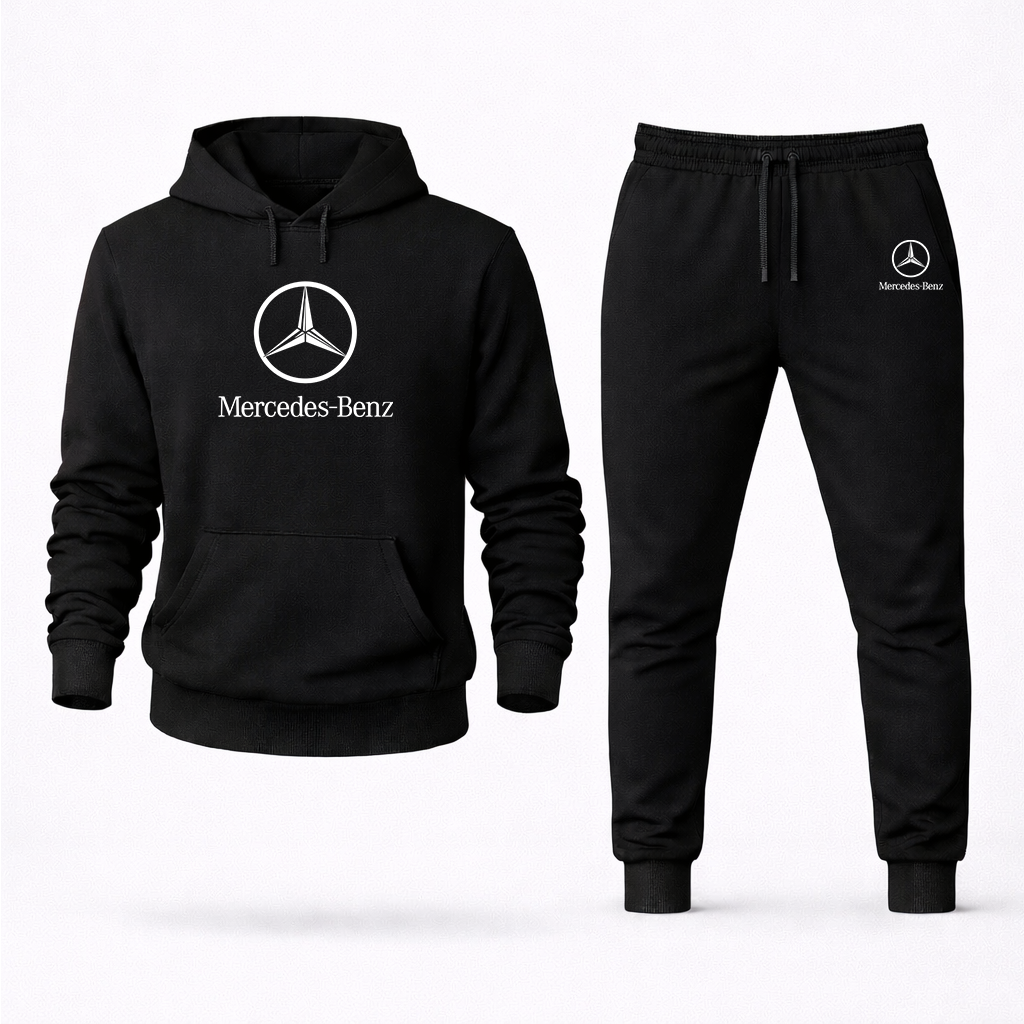 Men’s Mercedes-Benz Luxury Car Hoodie Joggers Set