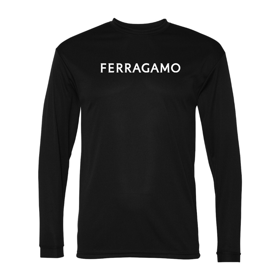 Men's Ferragamo Polyester Long Sleeve T-Shirt