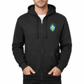 Men's Brazil National Soccer Team Zipper Hoodie