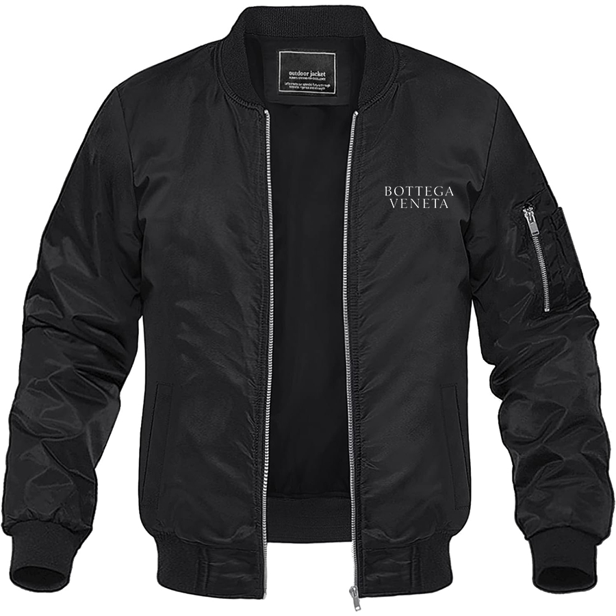 Men's Bottega Veneta Lightweight Bomber Jacket Windbreaker Softshell Varsity Jacket Coat