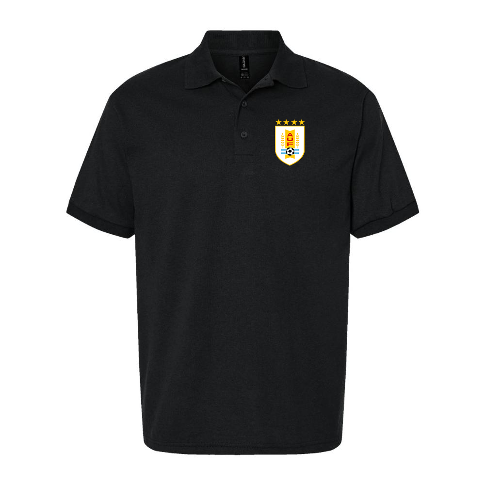 Men's Uruguay National Soccer Team Dry Blend Polo