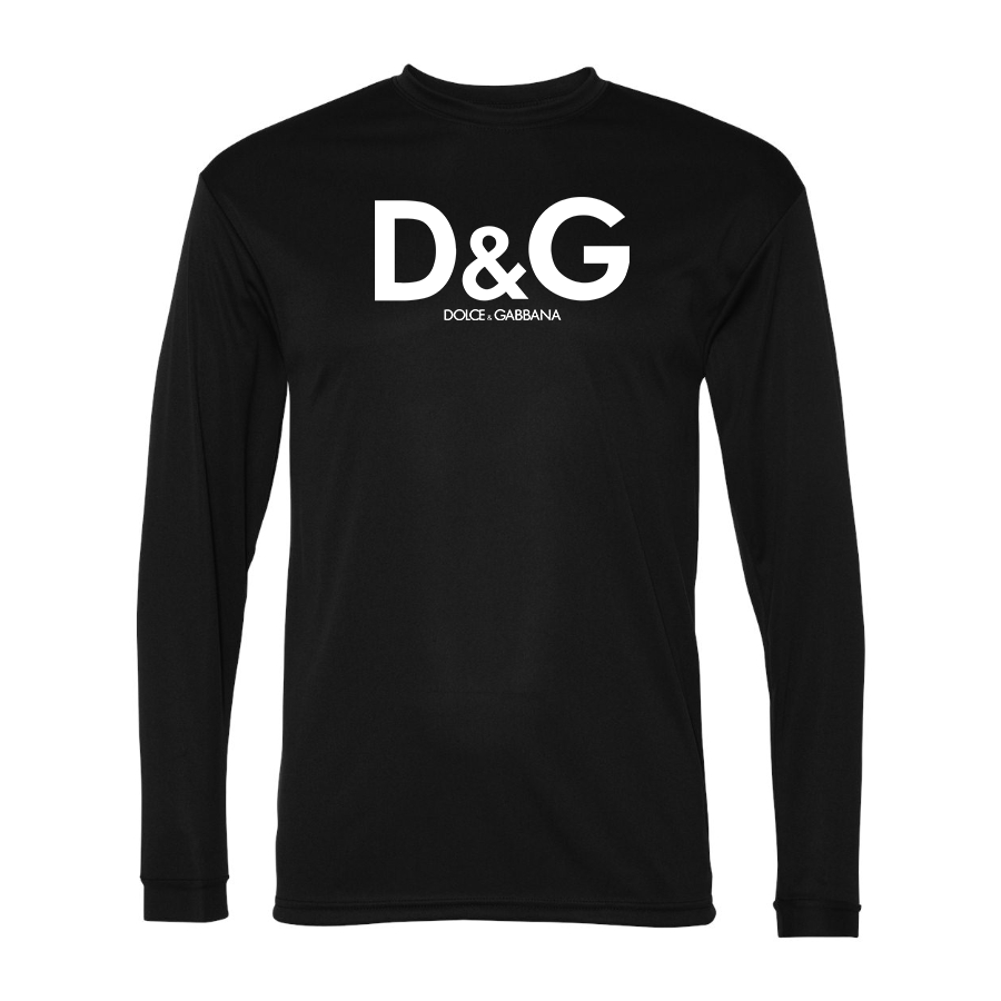 Men's Dolce and Gabbana Polyester Long Sleeve T-Shirt