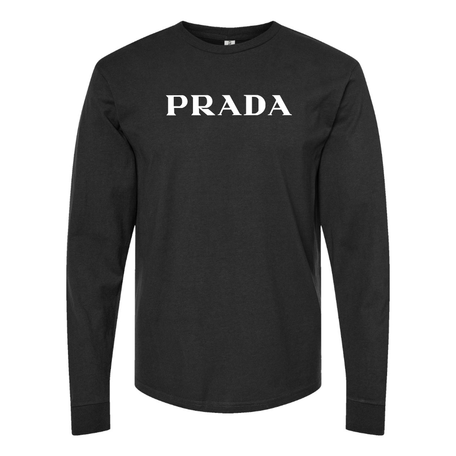 Men's Prada Cotton Long Sleeve T-Shirt