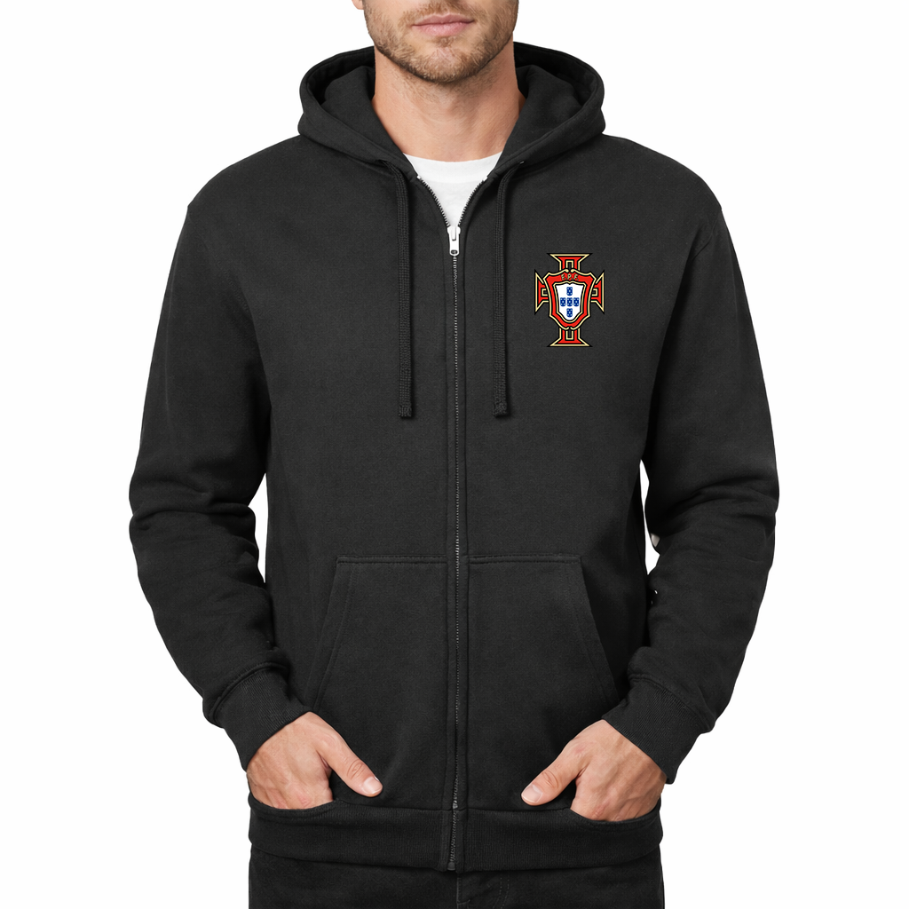 Men's Portugal National Soccer Team Zipper Hoodie