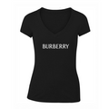 Women's Burberry V-Neck T-Shirt