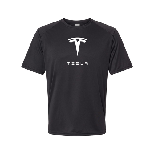 Men’s Tesla Motorsports Car Polyester T-Shirt