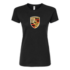 Women’s Porsche Car Round Neck T-Shirt