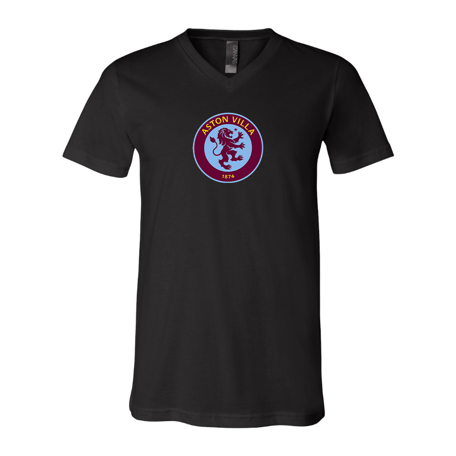 Men's Aston Villa - BELLA + CANVAS - Jersey V-Neck Tee - 3005