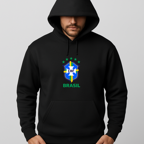 Men's Brasil National Soccer Team Pullover Hoodie