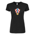 Women's Croatia National Soccer Team Round Neck T-Shirt