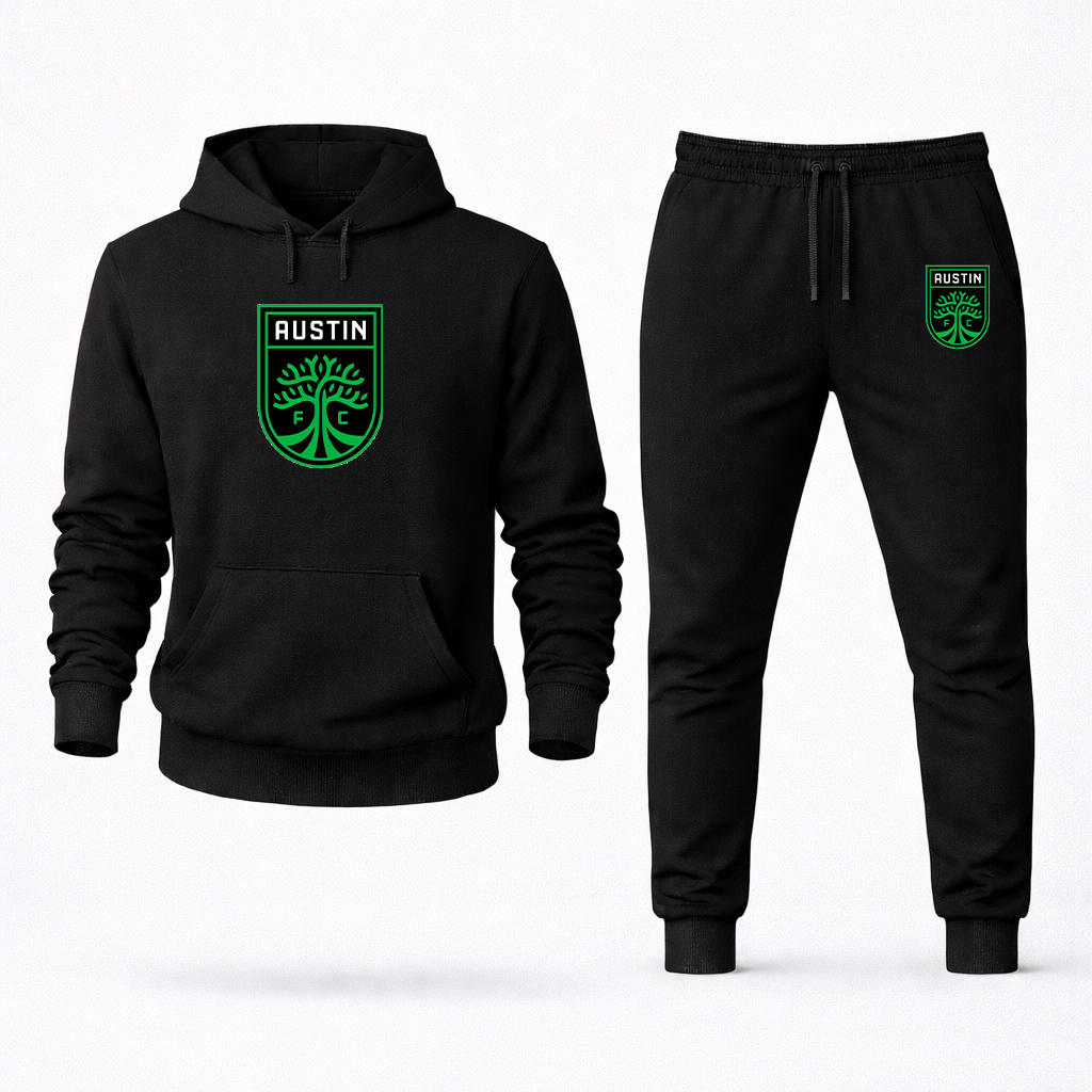 Men's Austin FC Logo Hoodie Joggers Set