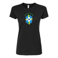 Women's Brazil National Soccer Team Round Neck T-Shirt
