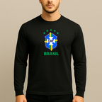 Men's Brasil National Soccer Team Long Sleeve T-Shirt