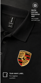 Men’s Porsche Car Dry Blend Polo