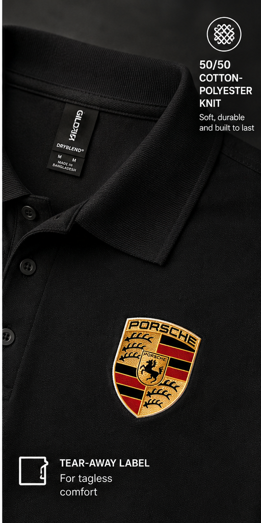 Men’s Porsche Car Dry Blend Polo