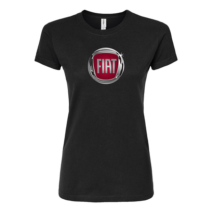 Women’s Fiat Car Round Neck T-Shirt