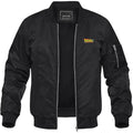 Men's Back To The Future Movie Lightweight Bomber Jacket Windbreaker Softshell Varsity Jacket Coat