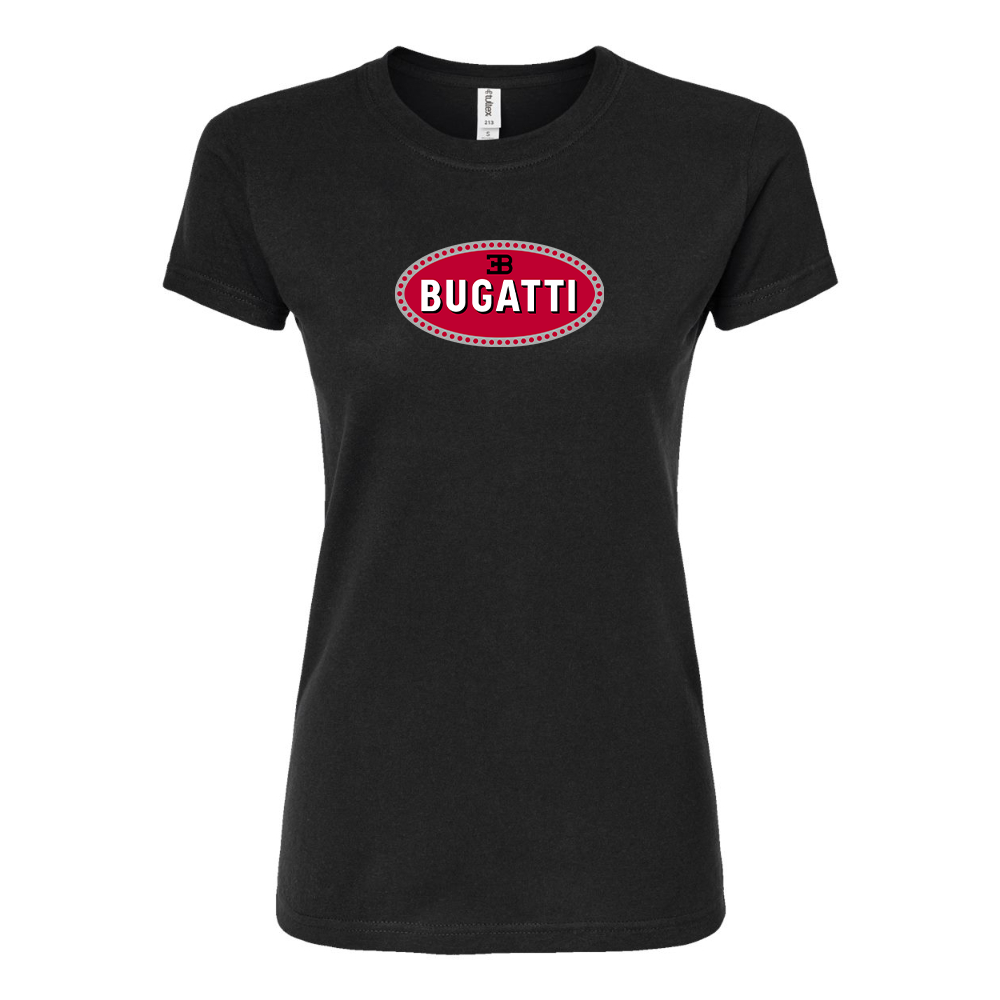 Women’s Bugatti Car Round Neck T-Shirt