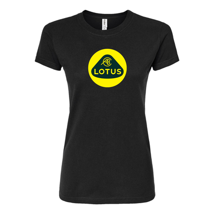 Women’s Lotus Car Round Neck T-Shirt