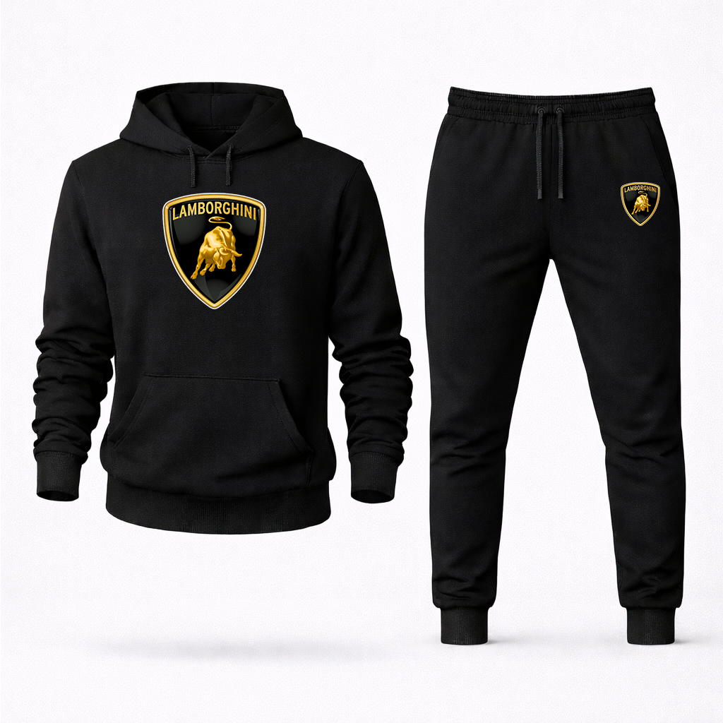Men’s Lamborghini Car Hoodie Joggers Set