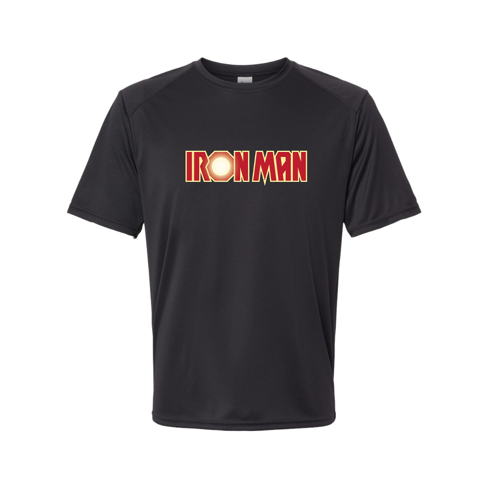 Youth Kids Iron Man Marvel Superhero Performance T-Shirt