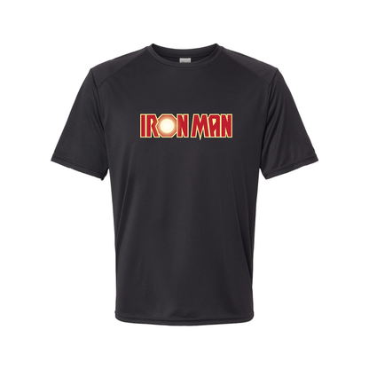 Youth Kids Iron Man Marvel Superhero Performance T-Shirt