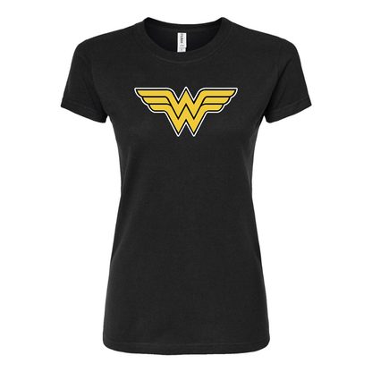 Women's Wonder Woman Superhero Round Neck T-Shirt