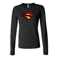 Women's Superman Superhero Long Sleeve T-Shirt