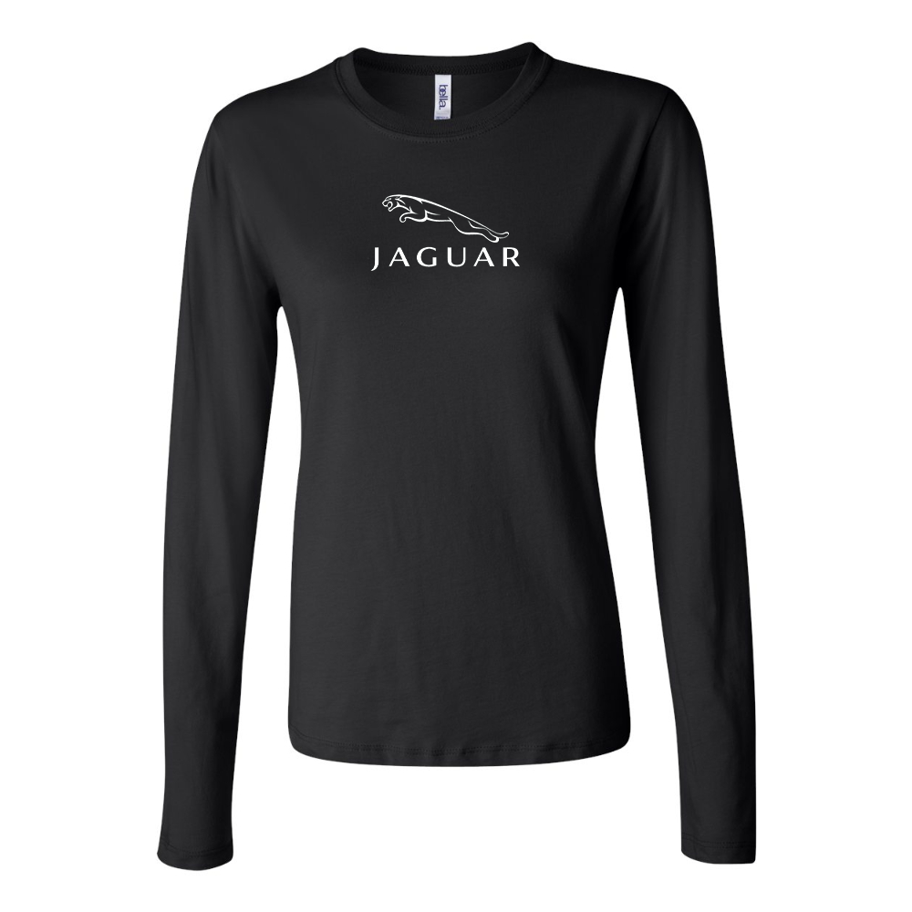 Women's Jaguar Symbol Car Long Sleeve T-Shirt