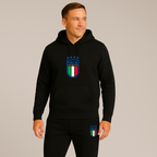 Men's Italy National Soccer Team Hoodie Joggers Set
