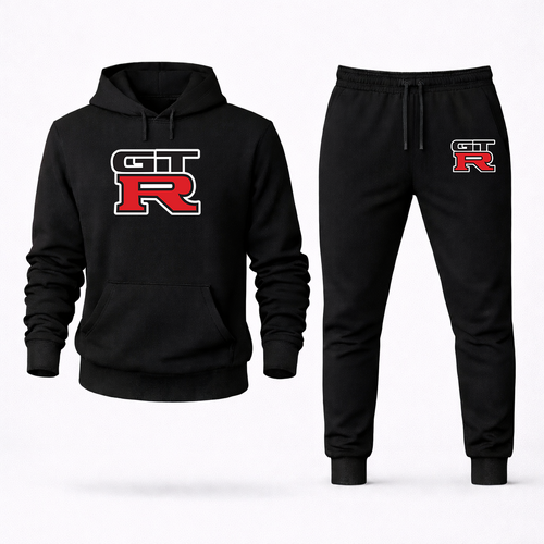 Men’s GTR  Car Hoodie Joggers Set