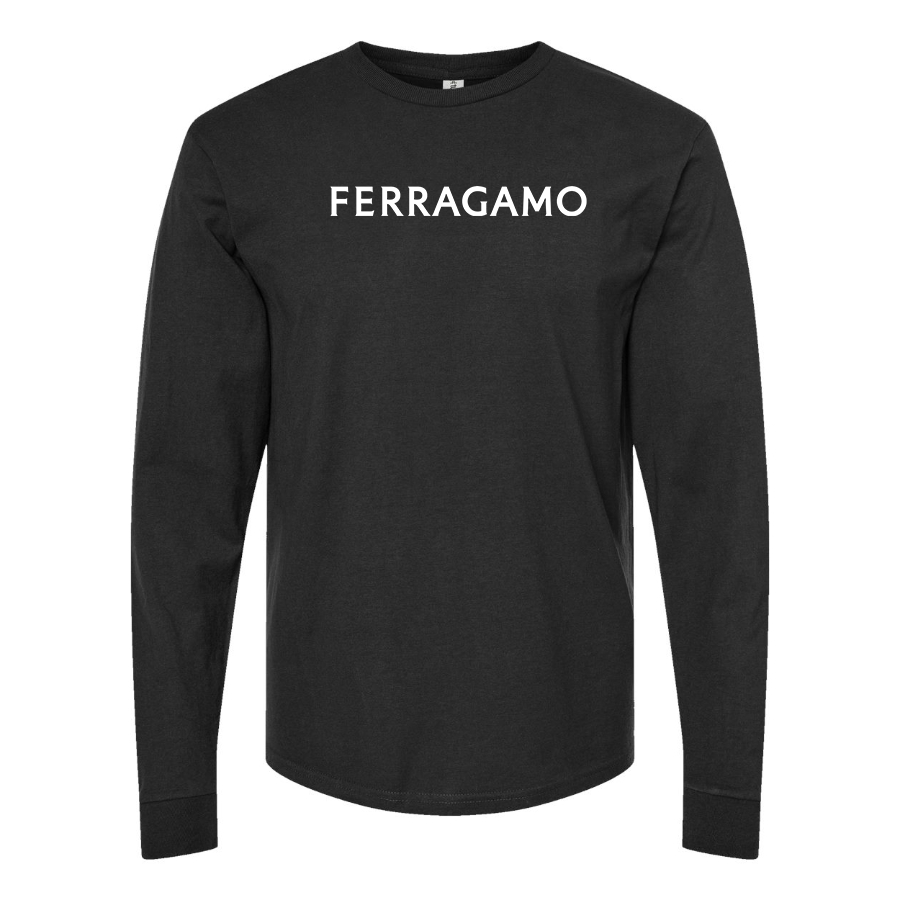 Men's Ferragamo Cotton Long Sleeve T-Shirt