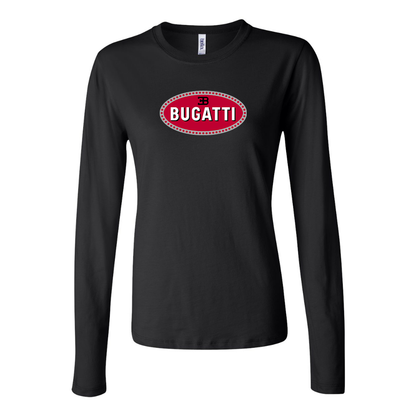 Women's Bugatti Car Long Sleeve T-Shirt