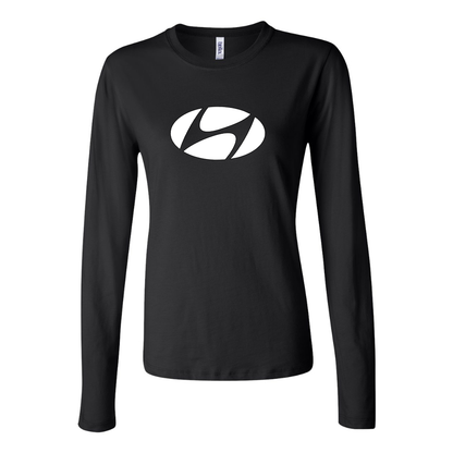 Women's Hyundai New Logo Car Long Sleeve T-Shirt