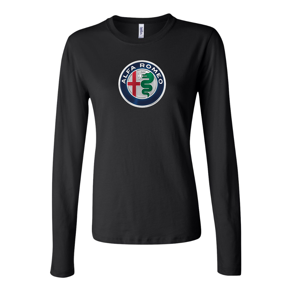 Women's Alfa Romeo Car Long Sleeve T-Shirt