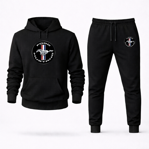 Men's Ford Mustang Motorsport Supercars Hoodie Joggers Set