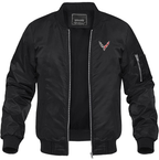 Men's Chevrolet Corvette Lightweight Bomber Jacket Windbreaker Softshell Varsity Jacket Coat