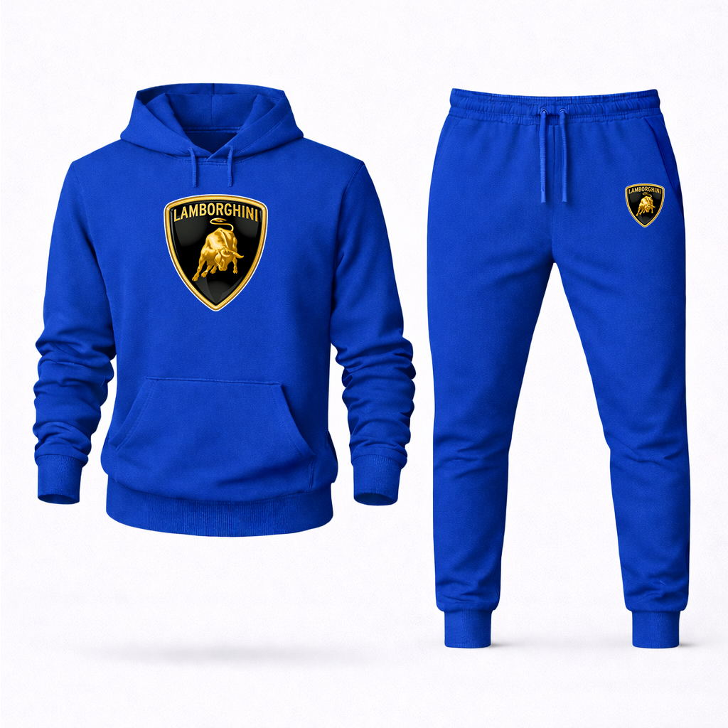 Men’s Lamborghini Car Hoodie Joggers Set