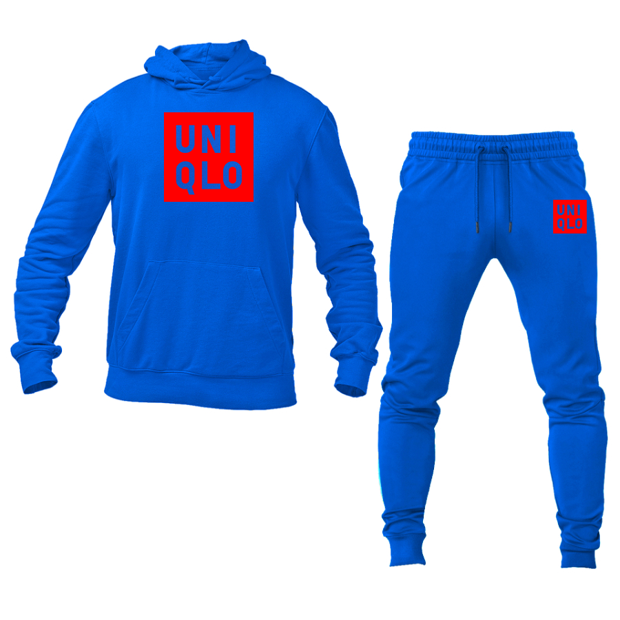Men's Uniqlo Logo Hoodie Joggers Set