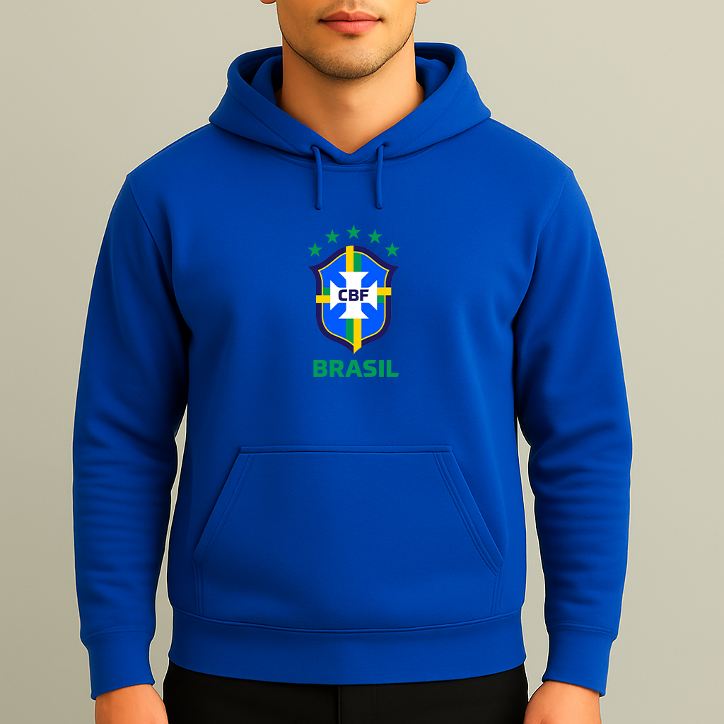 Men's Brasil National Soccer Team Pullover Hoodie