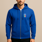 Men's Italy National Soccer Team Zipper Hoodie