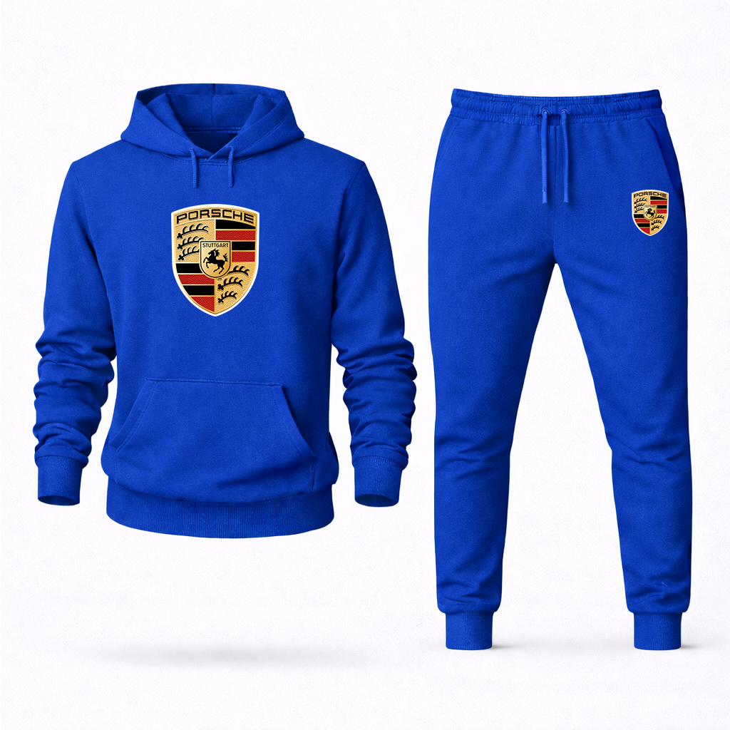 Men’s Porsche Car Hoodie Joggers Set