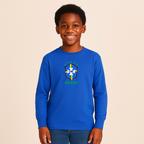 Youth Kids Brasil National Soccer Team Long Sleeve T-Shirt