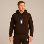Men's Italy National Soccer Team Hoodie Joggers Set