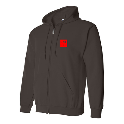 Men's Uniqlo Logo  Zipper Hoodie